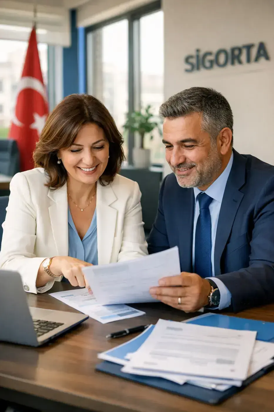 Sigorta acentesi ofis ortamı